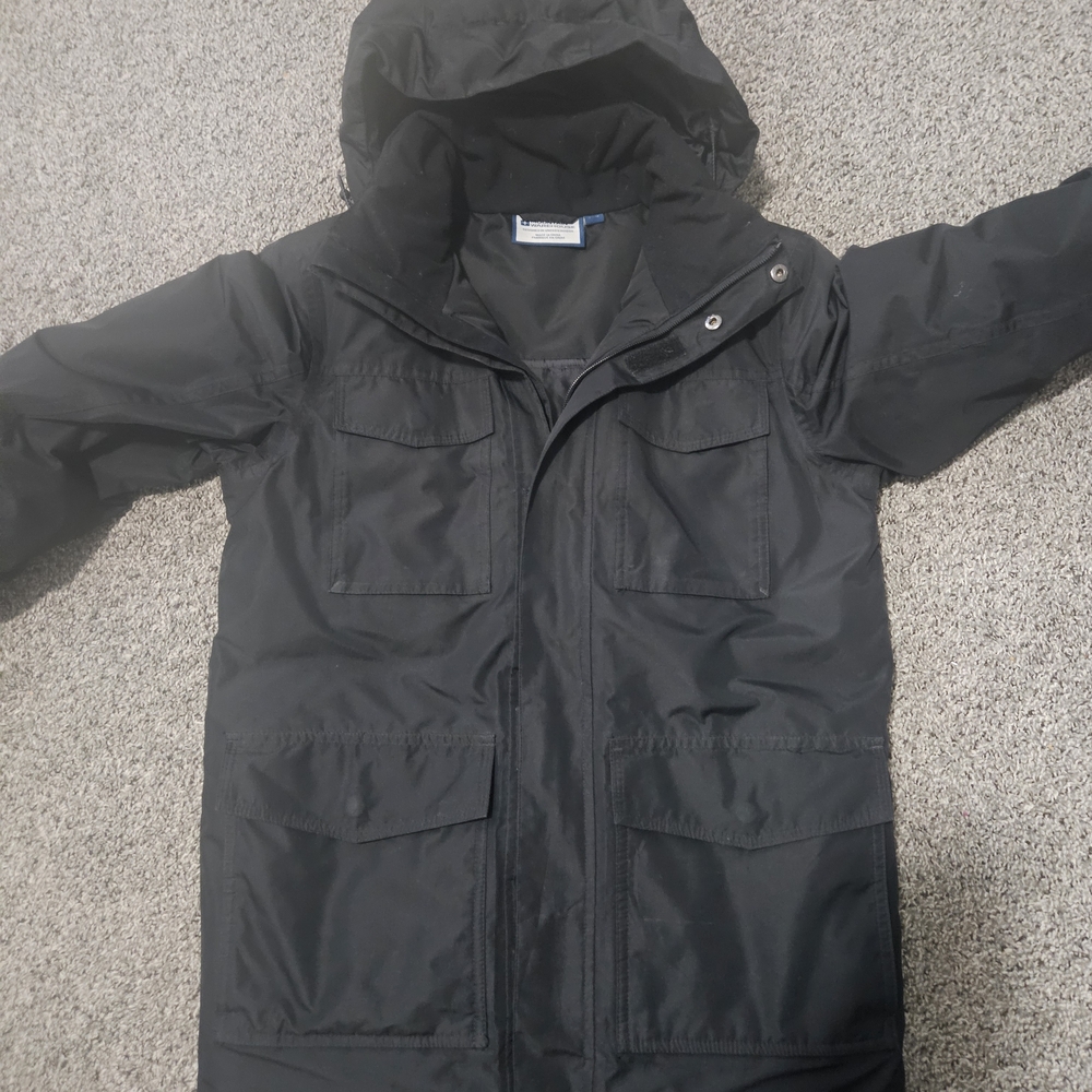 Mountain Warehouse Hooded Insulated Jacket Mens Small Black